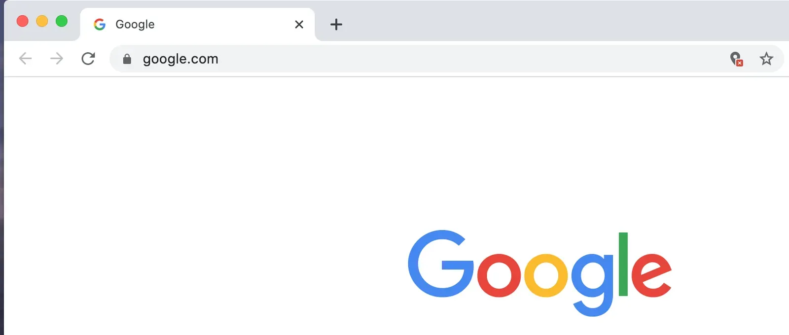 Browser address bar showing a padlock and google.com, marking a secure HTTPS connection
